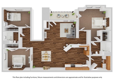 the floor plan of this apartment is ready to be furnished